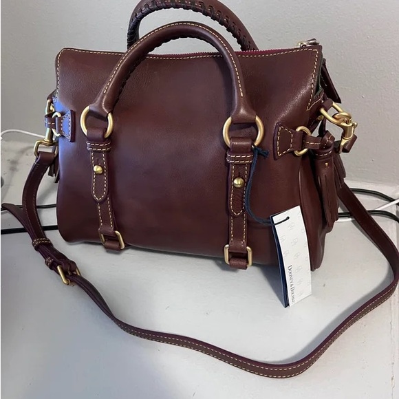 Dooney & Bourke florentine small satchel chestnut - Picture 8 of 9